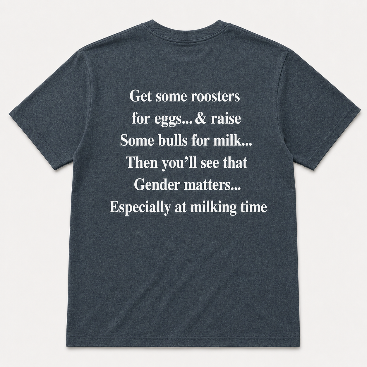 Gender Matters at Milking Time Funny Farm T-Shirt