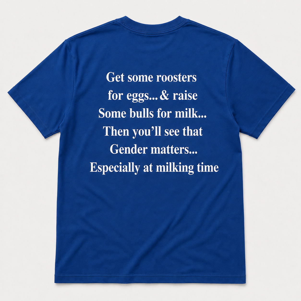 Gender Matters at Milking Time Funny Farm T-Shirt